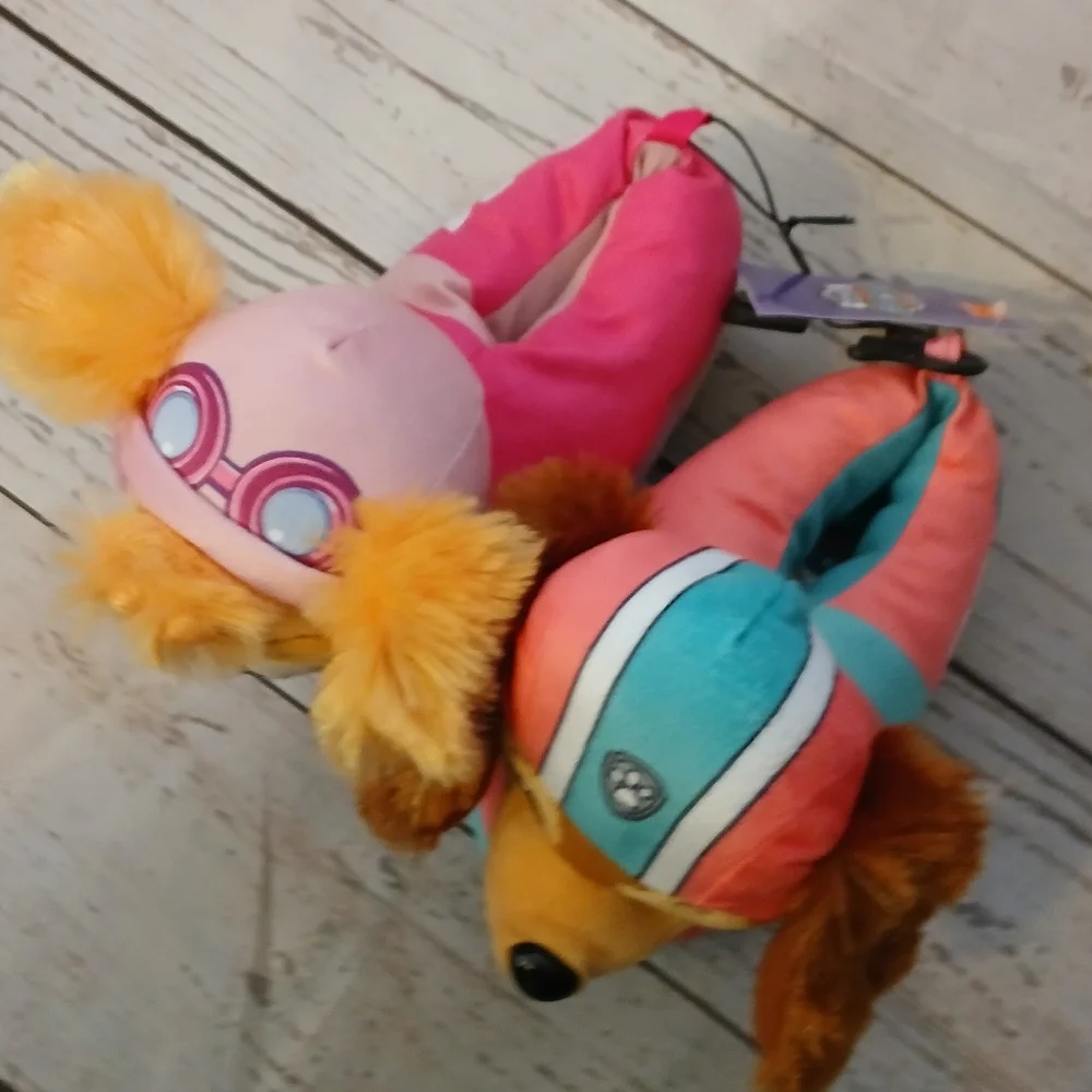 Nickelodeon Paw Patrol Toddler Girls Slippers Size 9 Through 10
